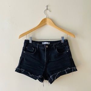 Zara Black Denim Shorts